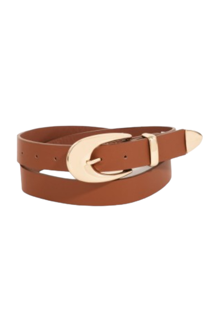 Sleek Faux Leather Belt