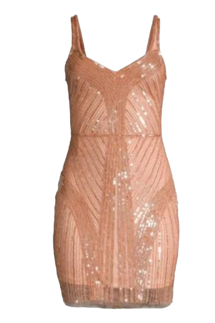 Parker Lauren Rose Peach Sequin Dress Luscious Boutique Parker Lauren Rose Peach Sequin Dress Luscious Boutique