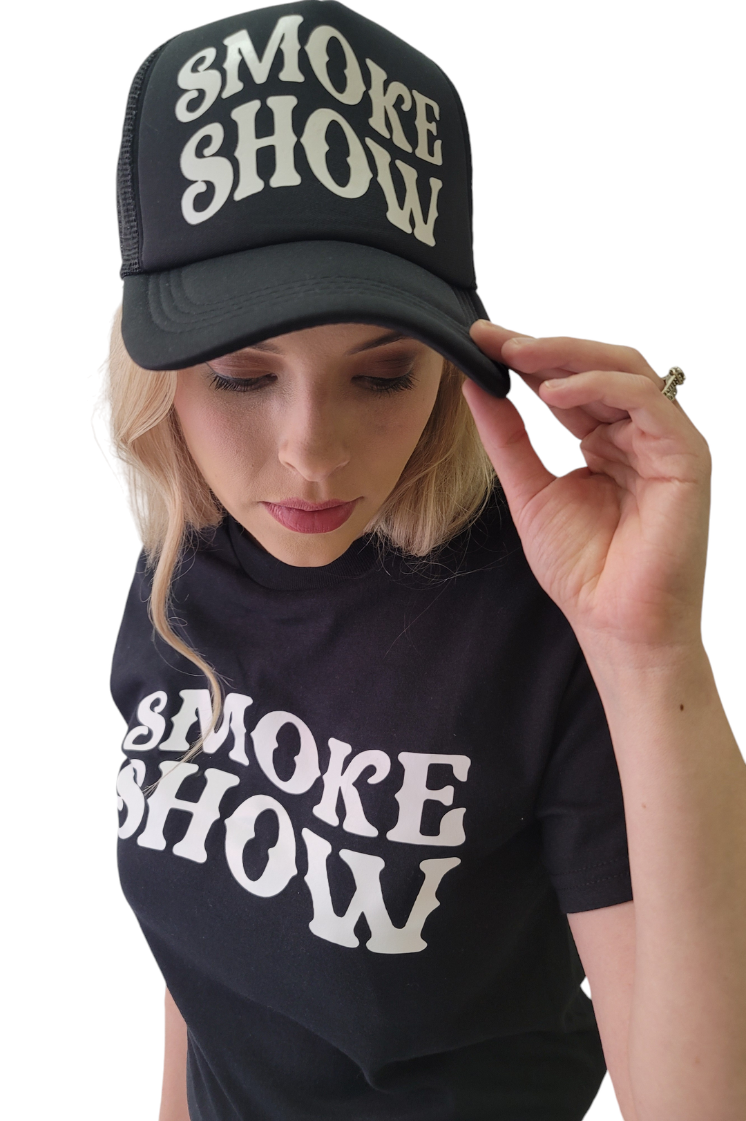 Smoke Show Black Trucker Hat