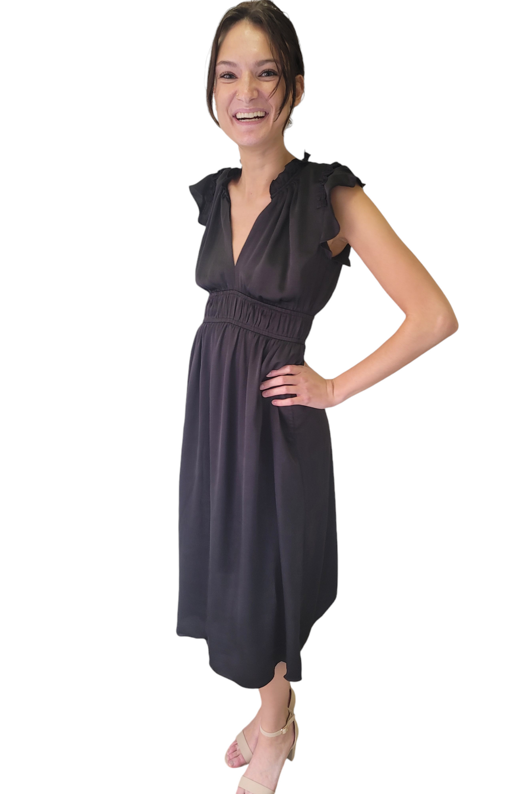 satin midi dress with split Amazon.com: Sexyshine Women's Wrap V Neck Short Sleeve Satin Midi Dress Split Hem Ruched Pleated Formal Evening Party Dresses(31103BL,S) Black : Clothing, Shoes & Jewelry