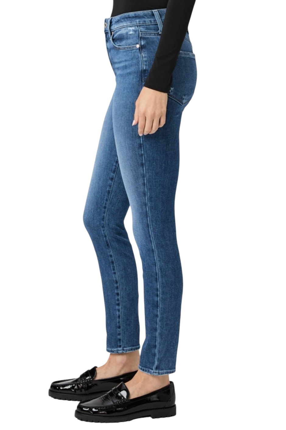 Paige Hoxton Ankle High Rise Skinny Denim Jeans