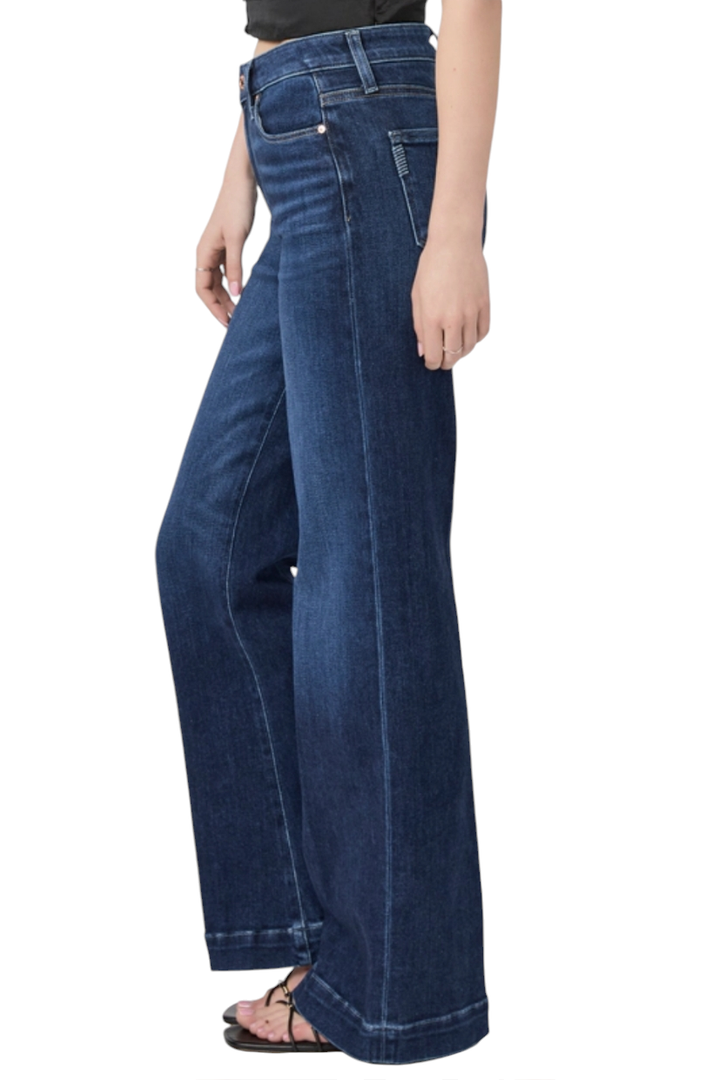 Paige Leenah High Rise Slim Wide Leg Denim Jeans