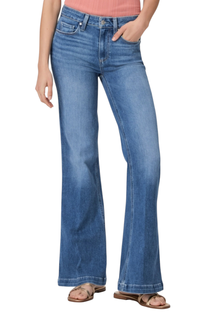 Paige Genevieve Modern High Rise 32" Flare Denim Jeans