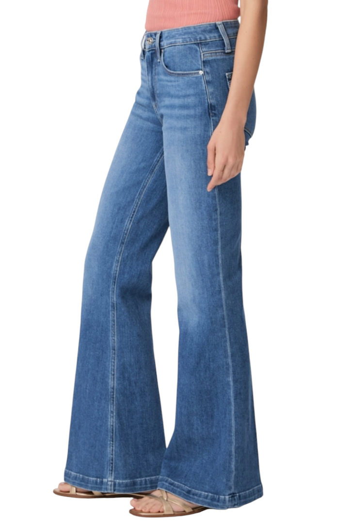 Paige Genevieve Modern High Rise 32" Flare Denim Jeans