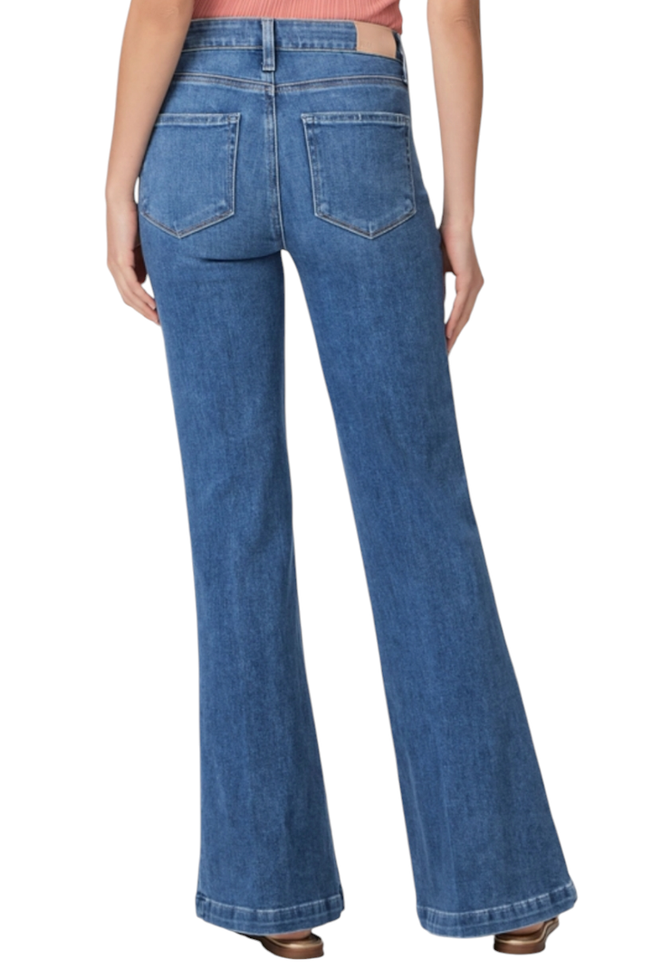 Paige Genevieve Modern High Rise 32" Flare Denim Jeans