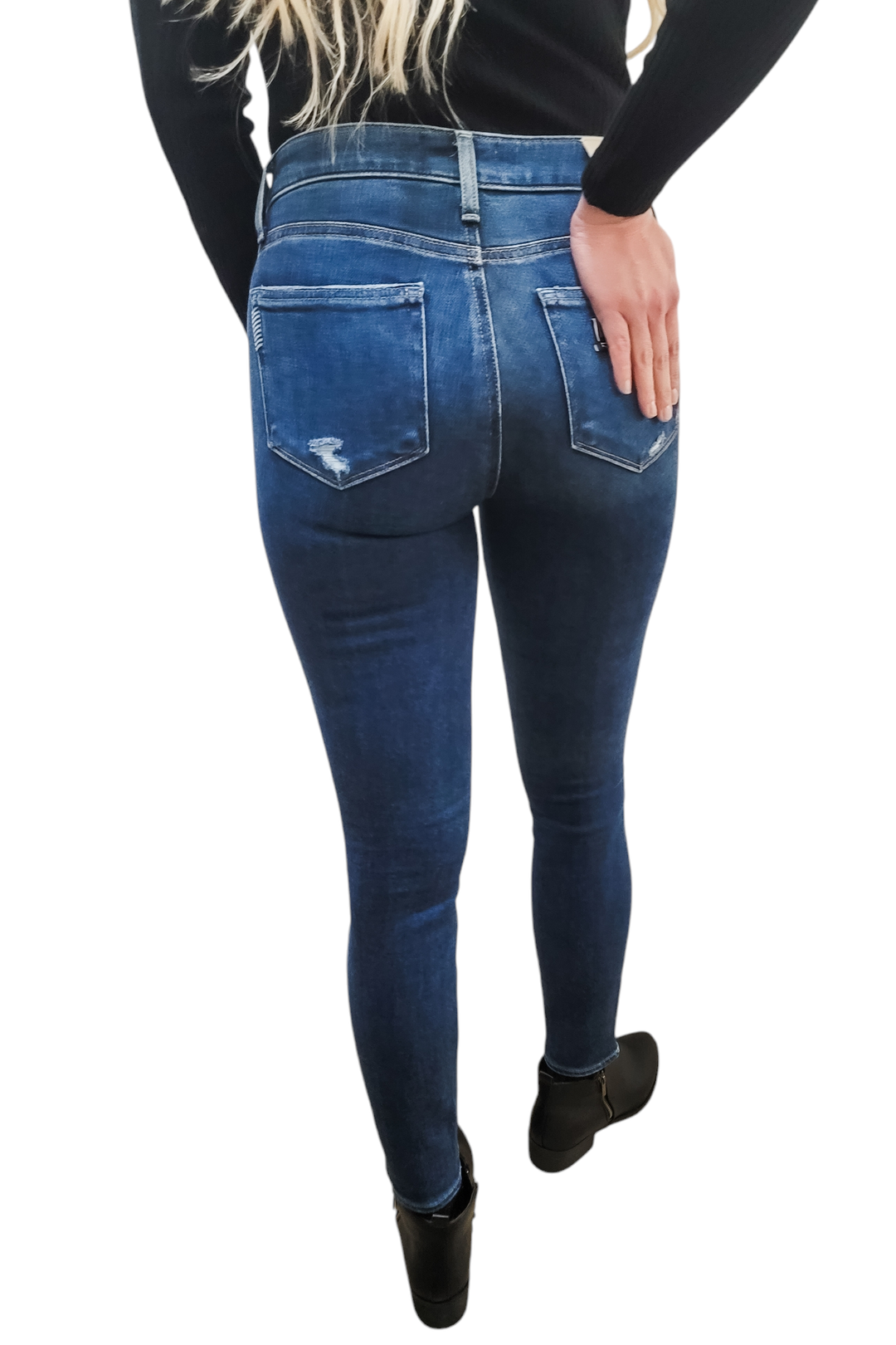 Paige Hoxton Ankle High Rise Skinny Denim Jeans