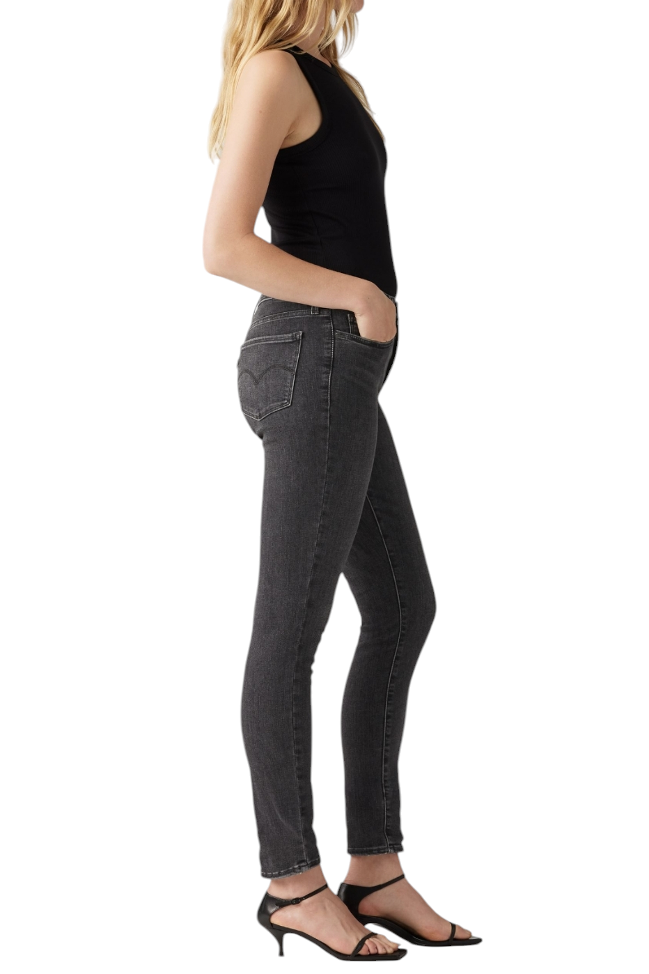 Levi's Black 311 Mid Rise Shaping Skinny Jeans