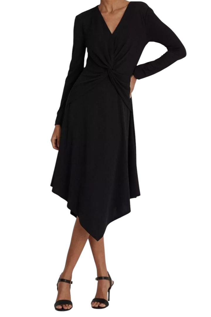 Lauren Ralph Lauren Black Midi Dress