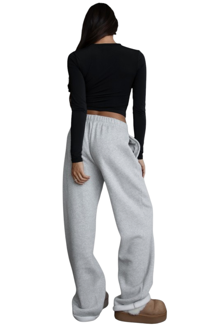 Heather Grey Everyday Baggy Wide Leg Sweatpants