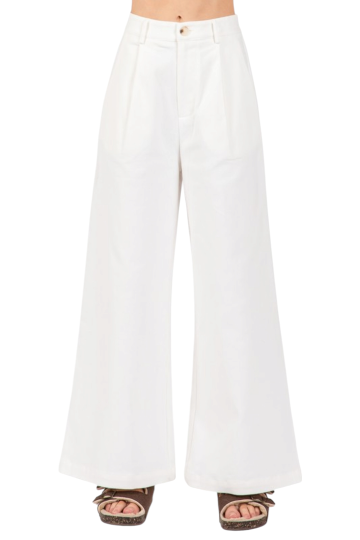 White Wide Leg Trouser