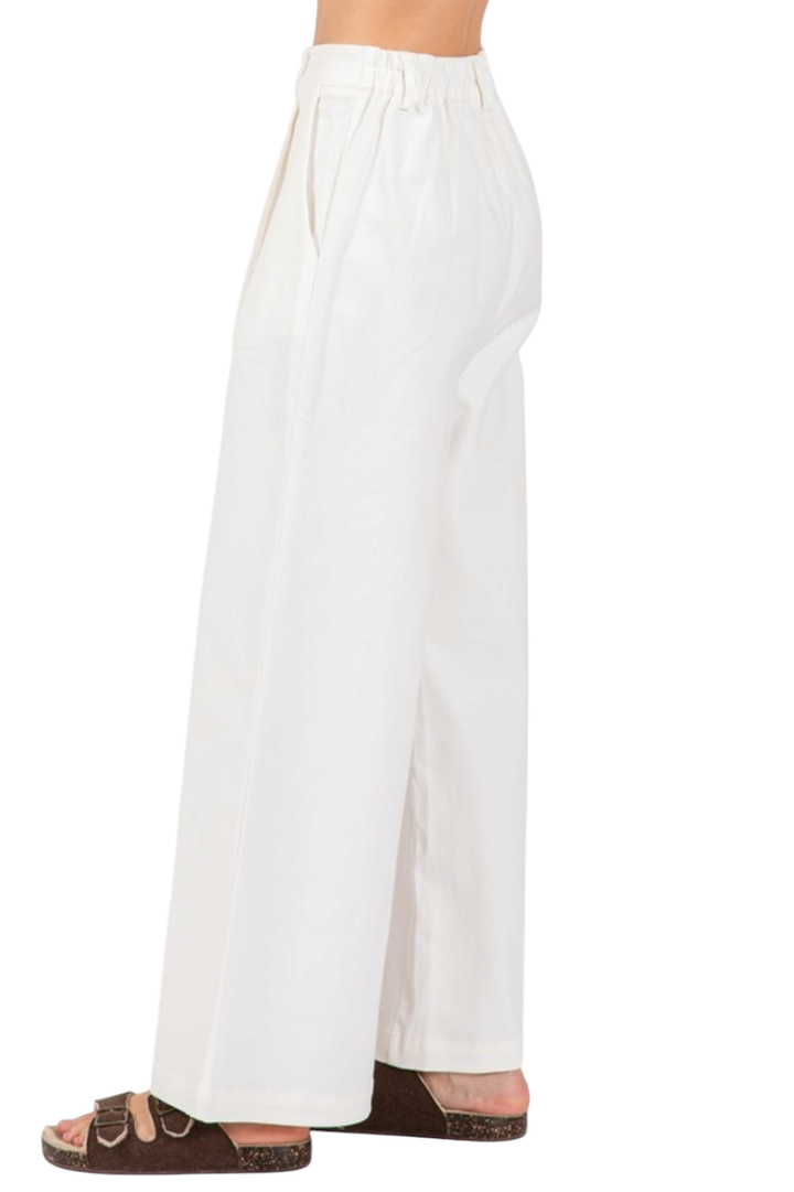 White Wide Leg Trouser
