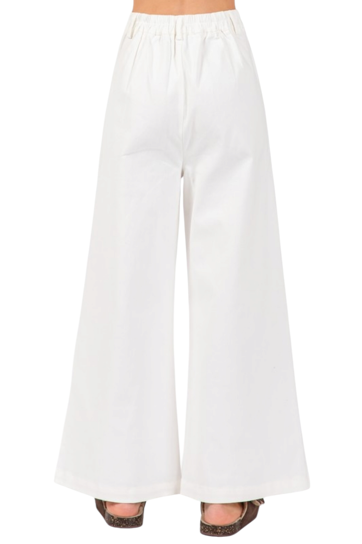 White Wide Leg Trouser