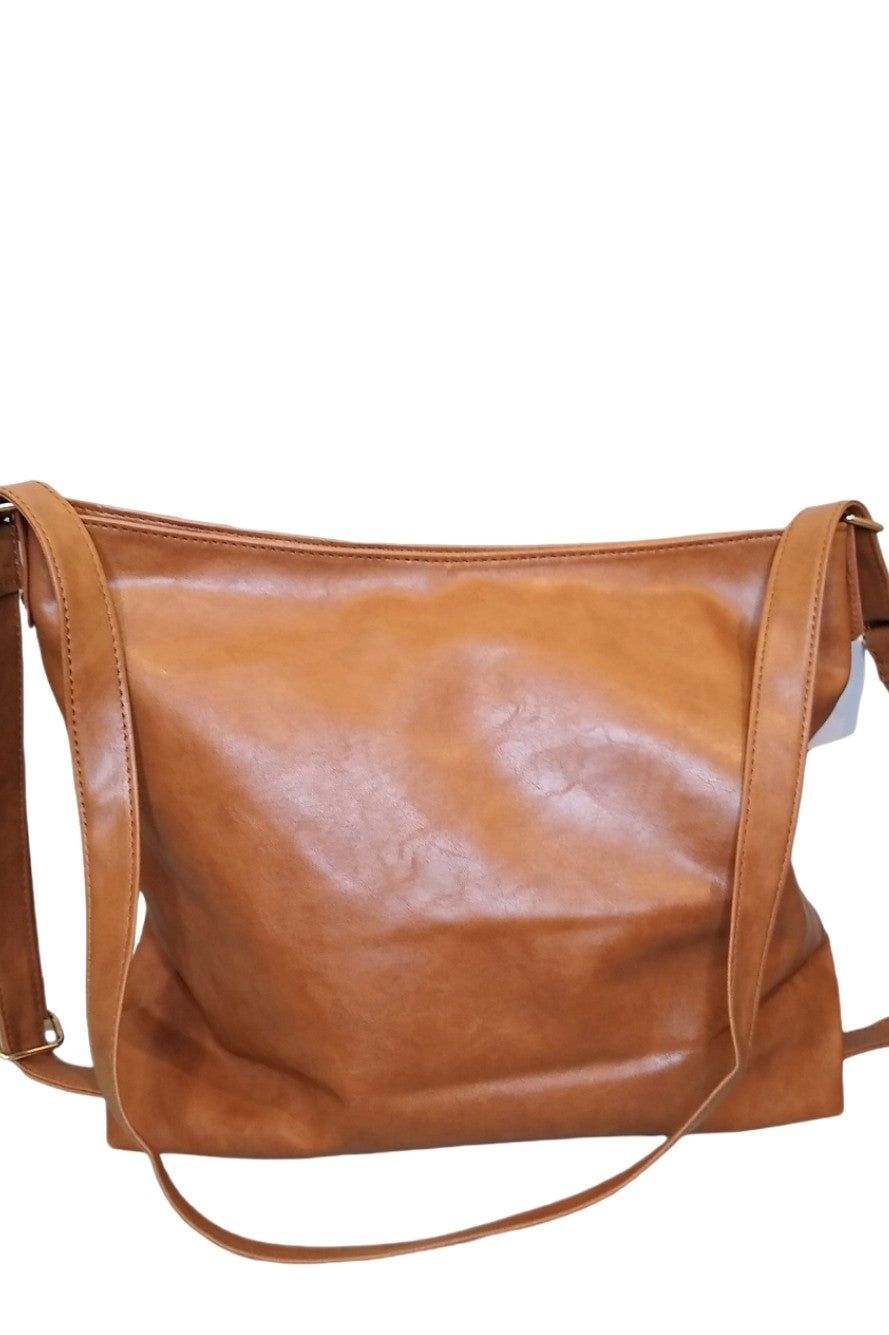 Camel Faux Leather Bag