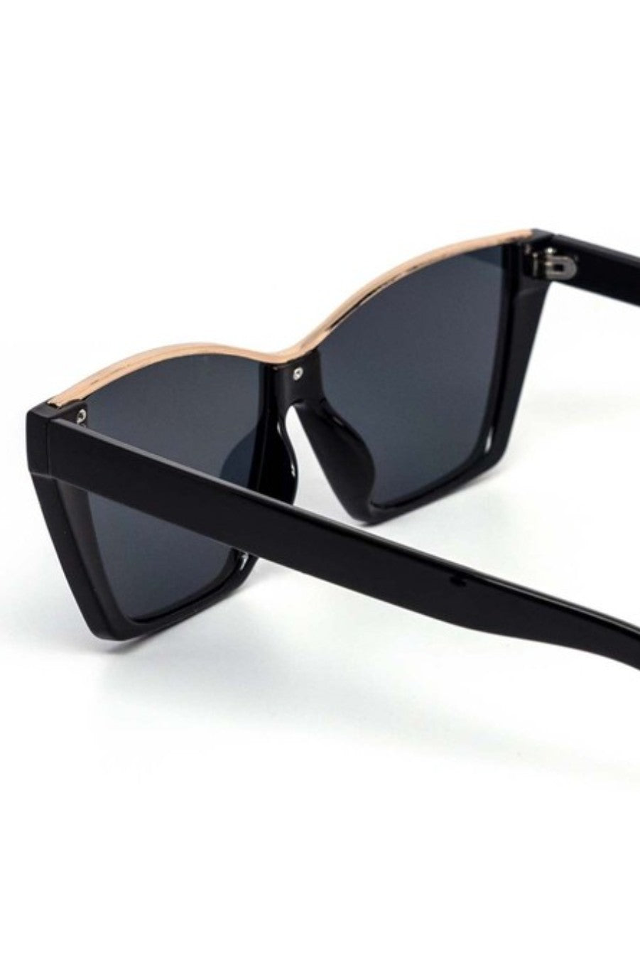 Elegant Minimal Cateye Gold Eyebrow Sunglasses