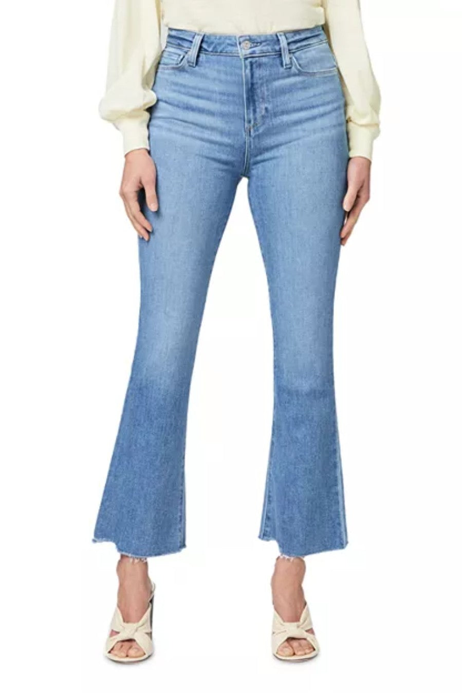 Paige Claudine High Rise Ankle Flare Denim Jeans