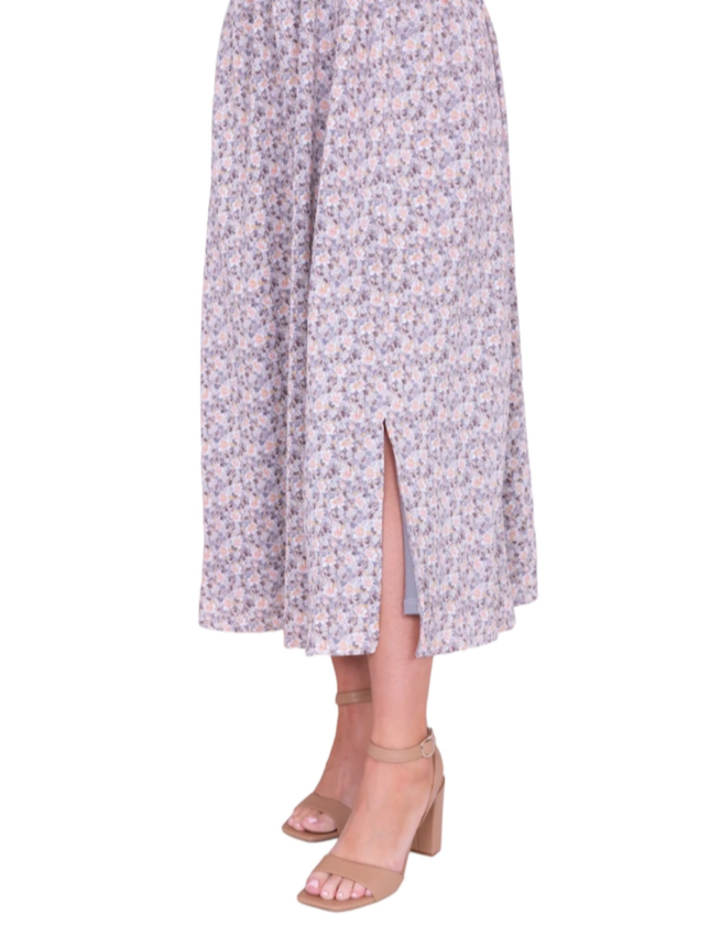 Mette Silver Sconce Midi Dress