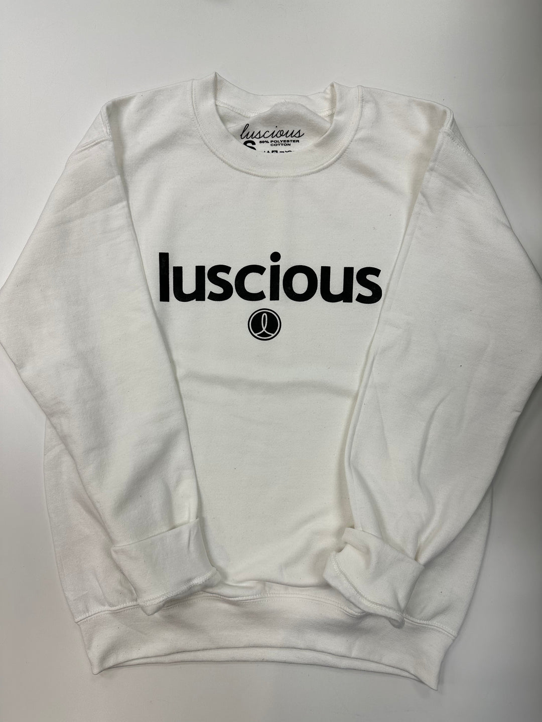 Luscious White Crew Neck Sweatshirt