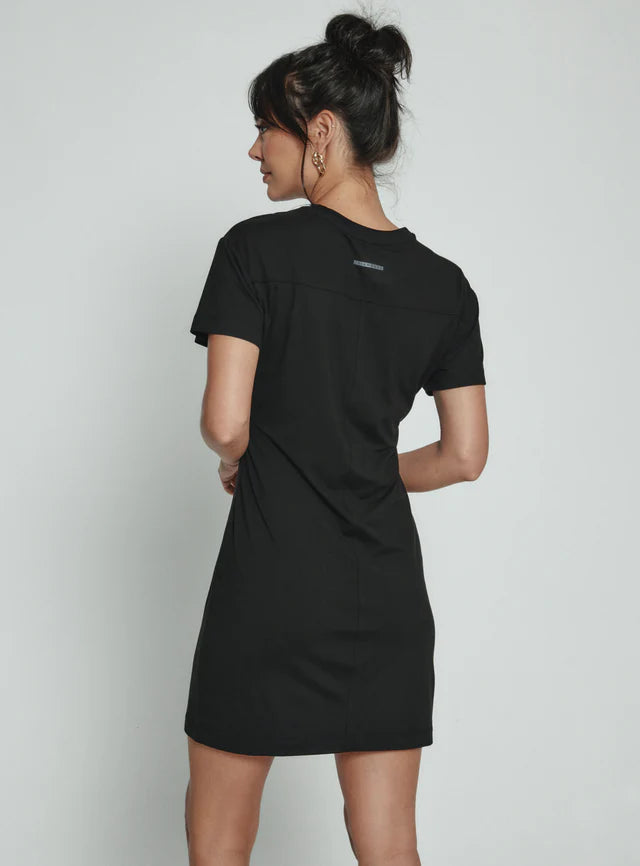 7 Diamonds Black Core T-shirt Dress