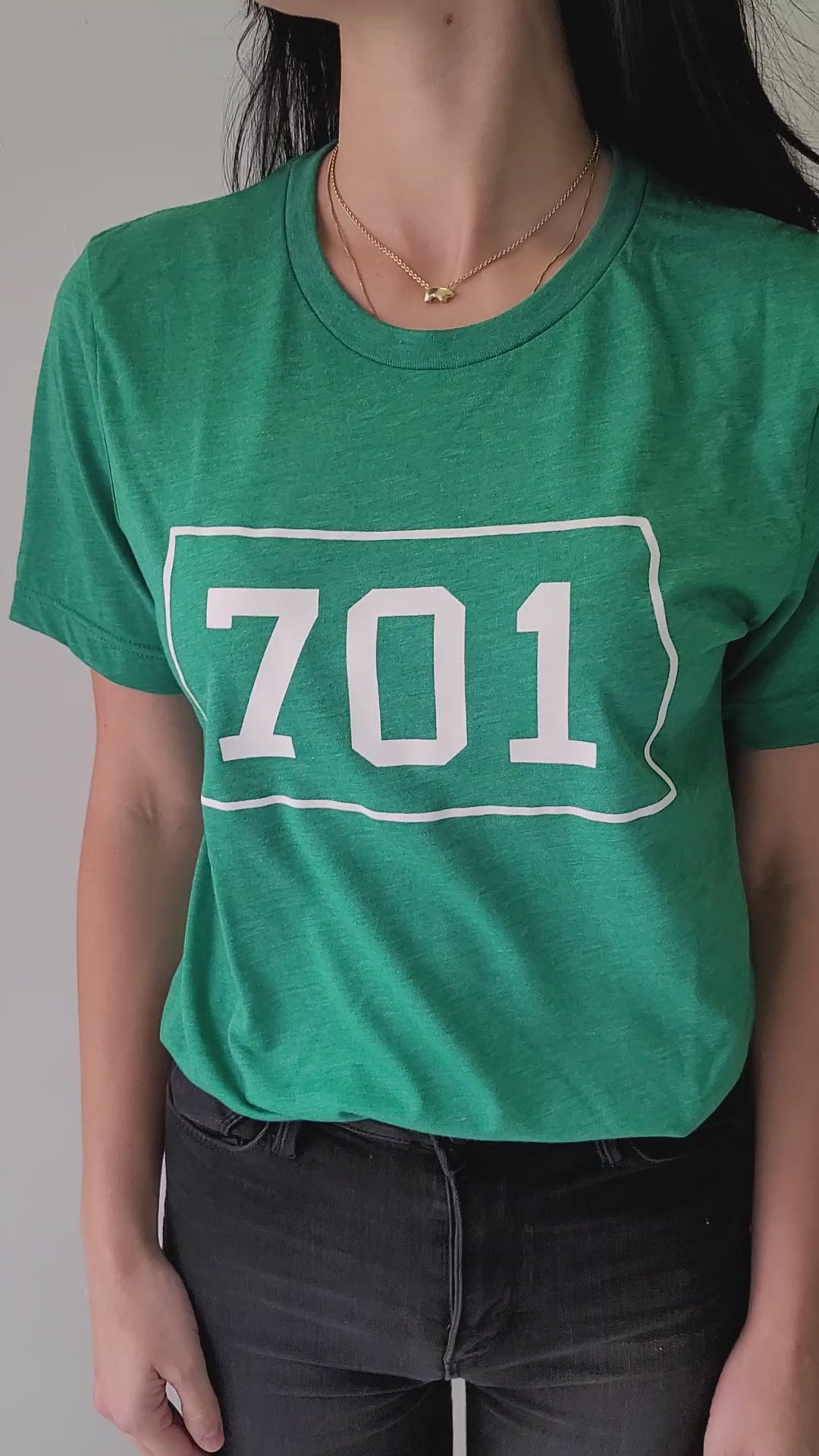 Green 701 North Dakota Graphic Tee