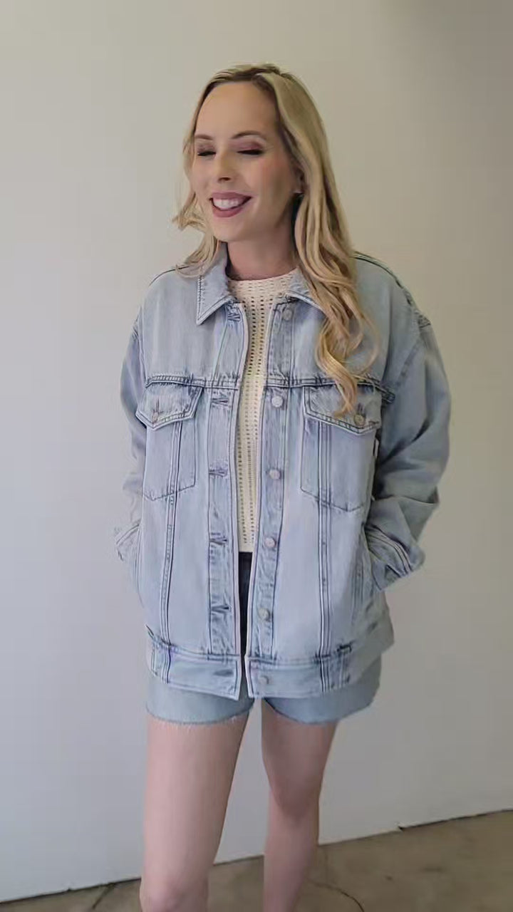 Pistola Rowan Boyfriend Trucker Jean Jacket