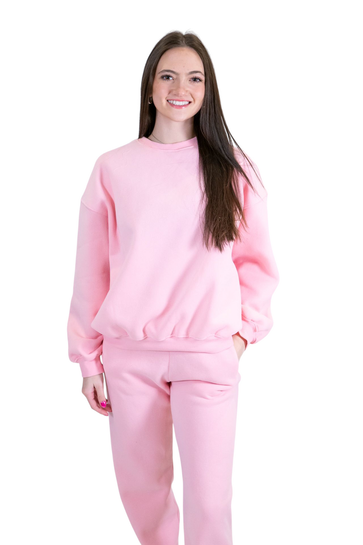 Blush Pink Everyday Oversized Crewneck