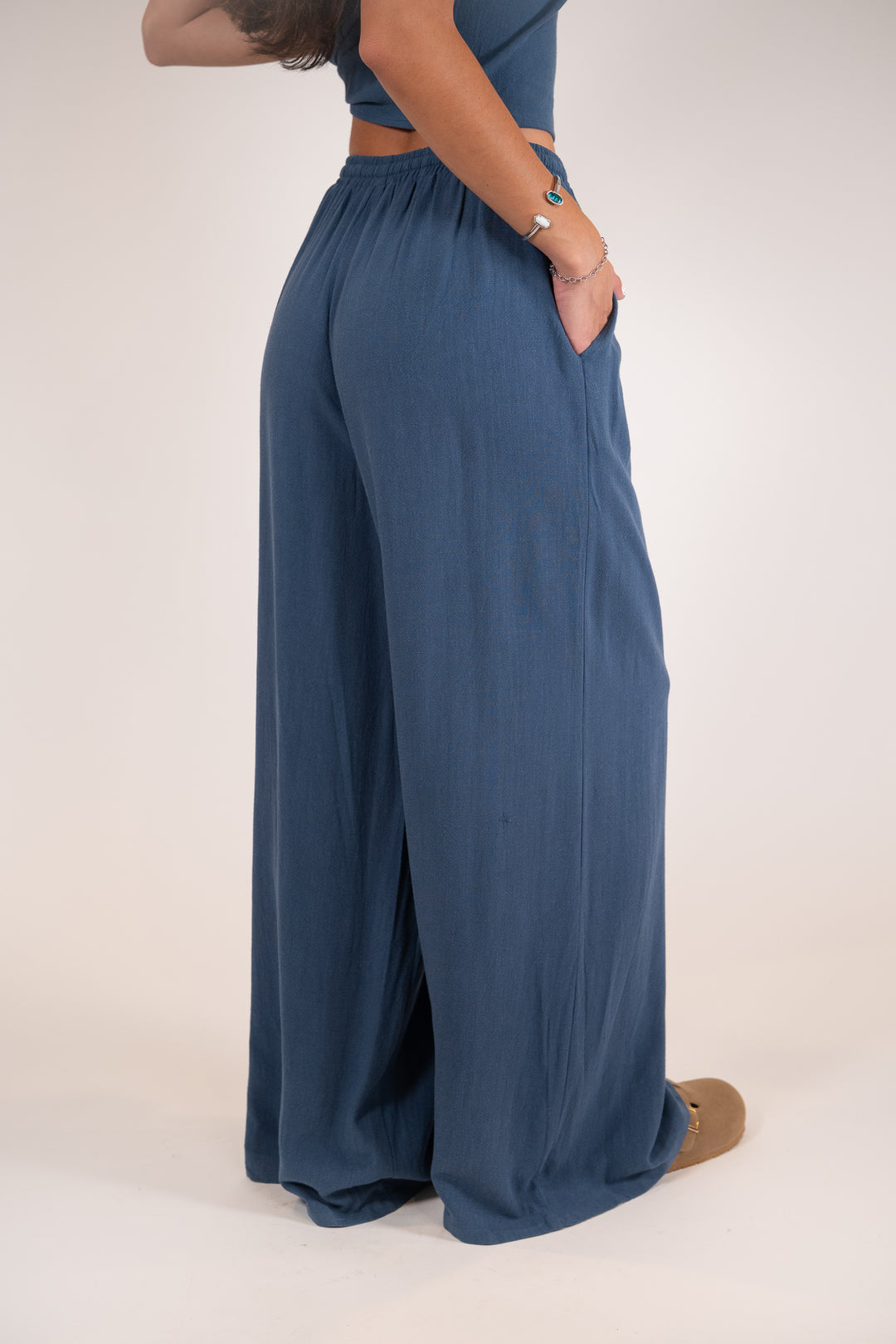 Sadie & Sage Indigo Sugarloaf Elastic Waist Pants