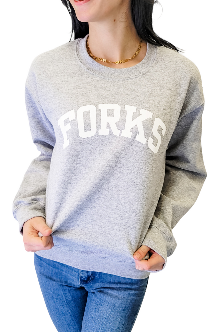 Light Grey Forks Crewneck Sweatshirt