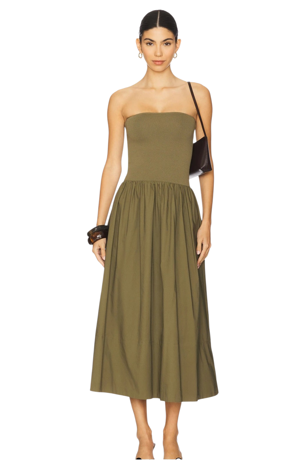 Pistola Rich Olive Mavo Tube Top Dress