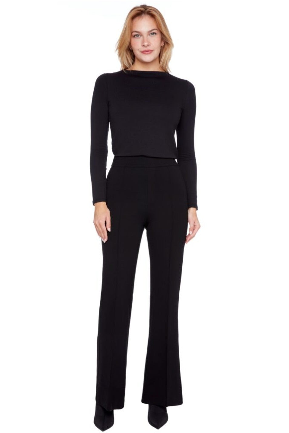 ILTM Boot Leg Pintuck Trousers