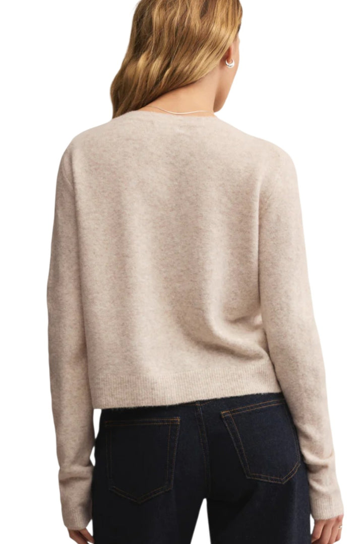 Z Supply Light Oatmeal Heather Medina Cozy Cardigan