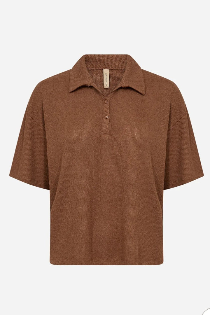 Soyaconcept Toffee Delia Polo Knit Top