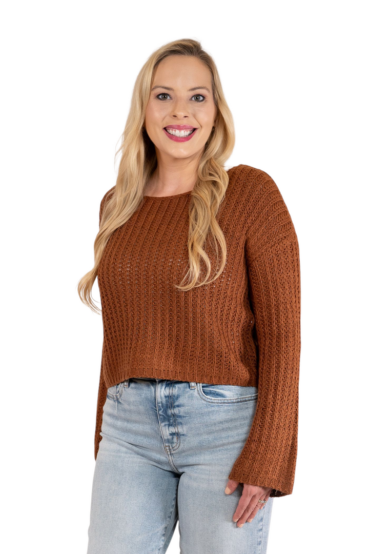 Sadie & Sage Brown Rosalia Sweater