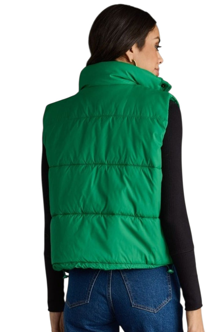 Kelly Green Puffer Vest