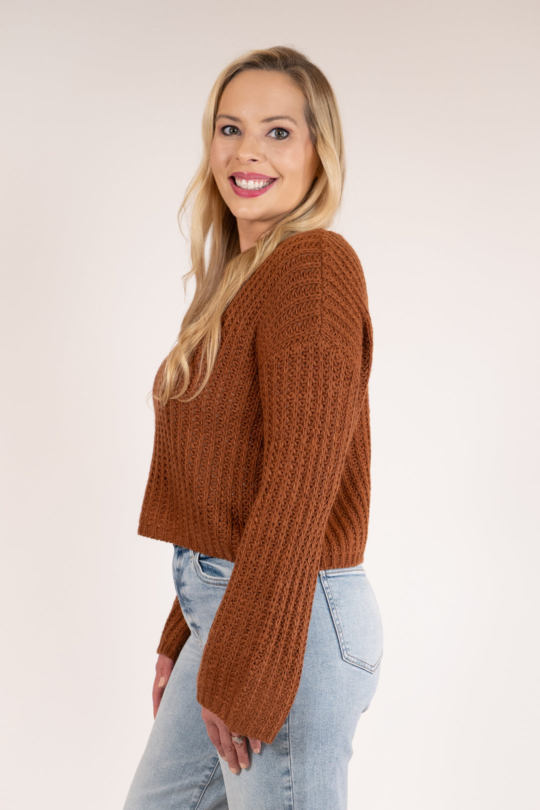 Sadie & Sage Brown Rosalia Sweater