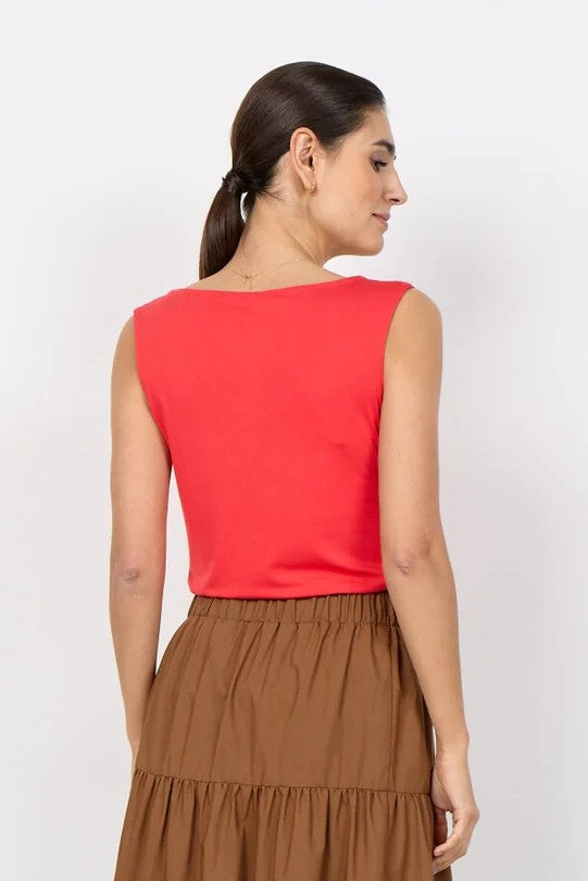 Soyaconcept Bittersweet Red Marica Knit Tank Top
