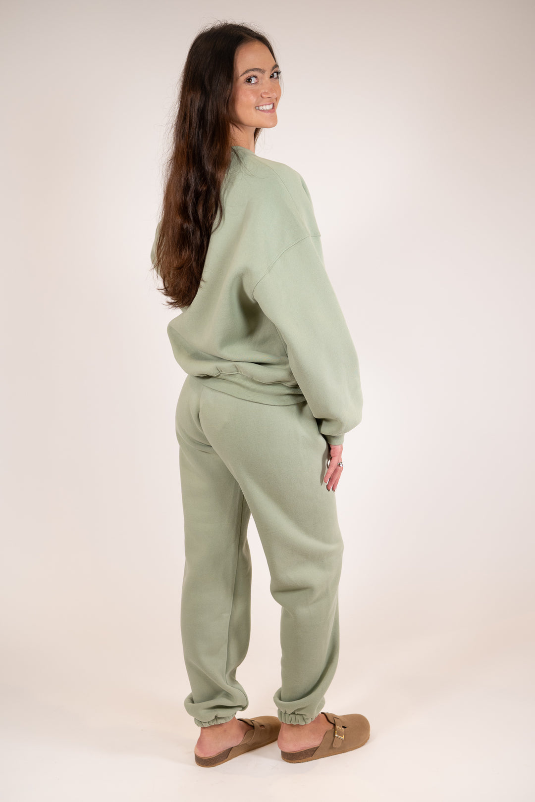 Sage Green Everyday Baggy Joggers