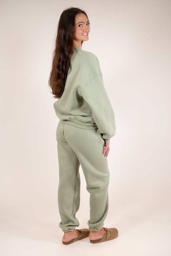 Sage Green Everyday Baggy Joggers