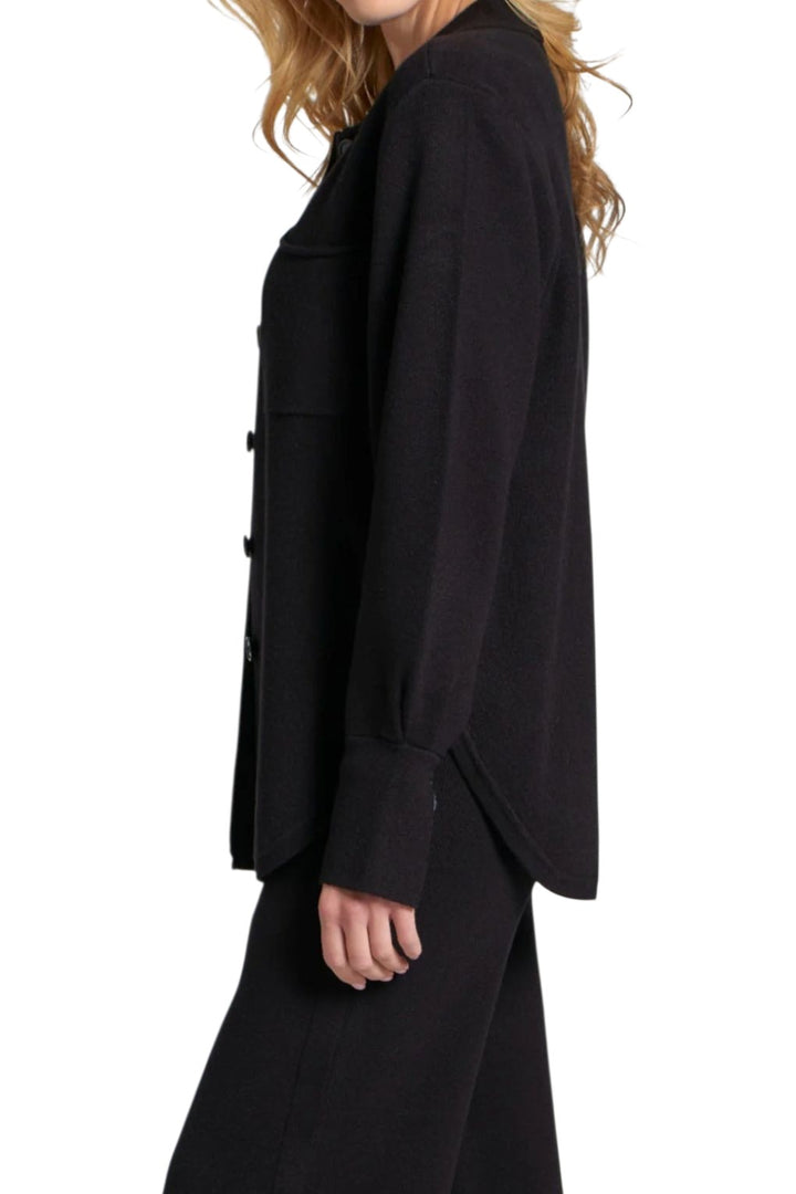 APNY Black Knit Luxe Shacket