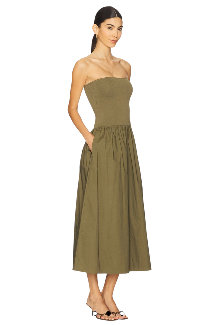 Pistola Rich Olive Mavo Tube Top Dress