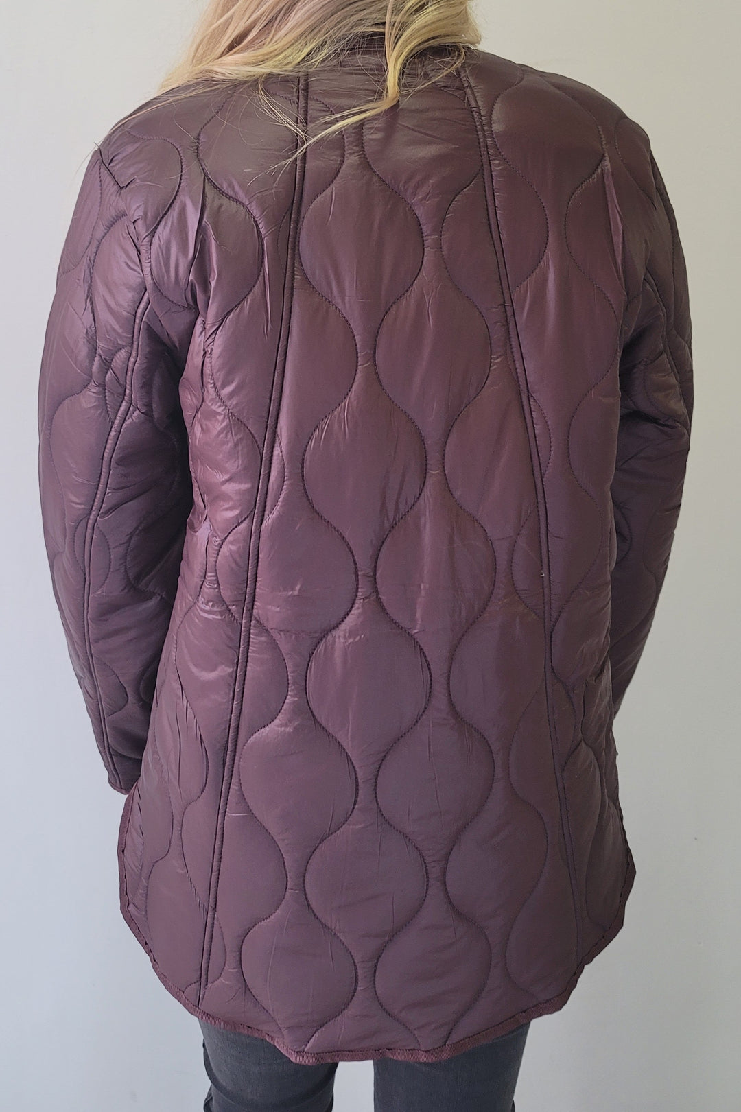 Dex Bordeaux Quilted Puffer Jacket