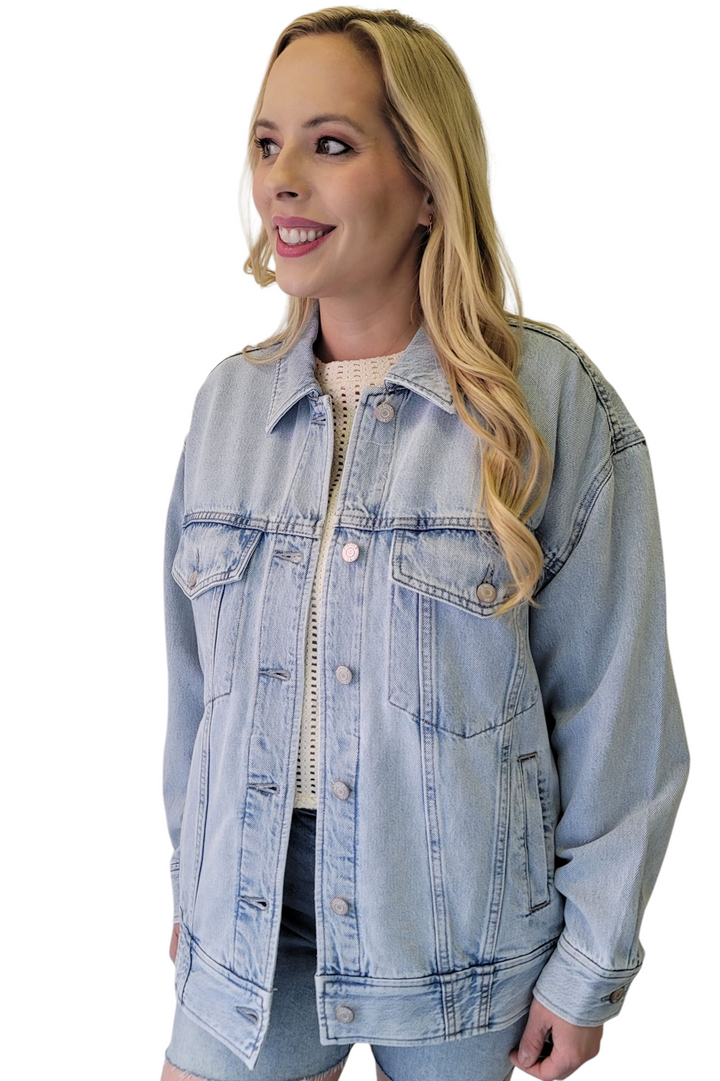 Pistola Rowan Boyfriend Trucker Jean Jacket