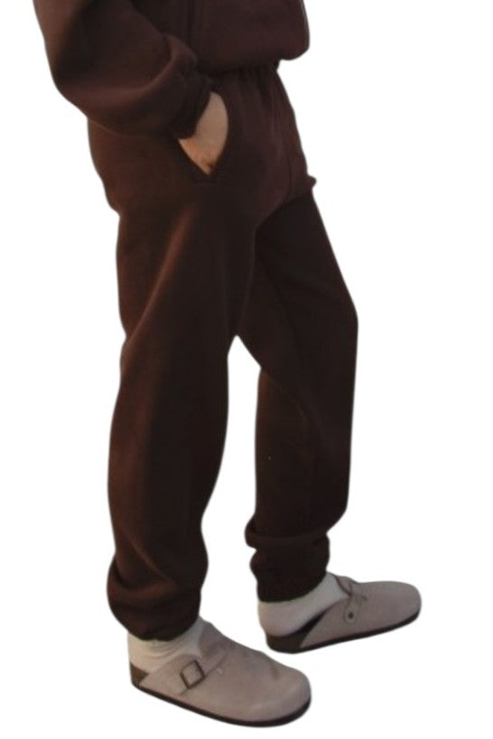 Dark Brown Everyday Baggy Sweatpants Joggers