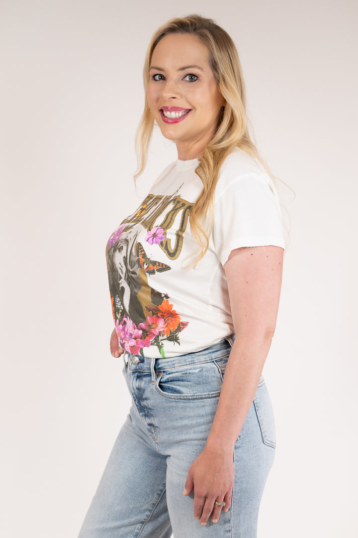 Daydreamer Stevie Nicks Flower Collage Tour Graphic Tee