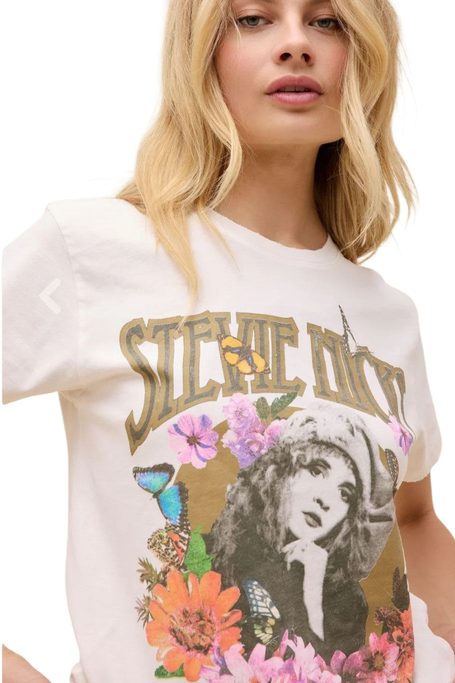 Daydreamer Stevie Nicks Flower Collage Tour Graphic Tee