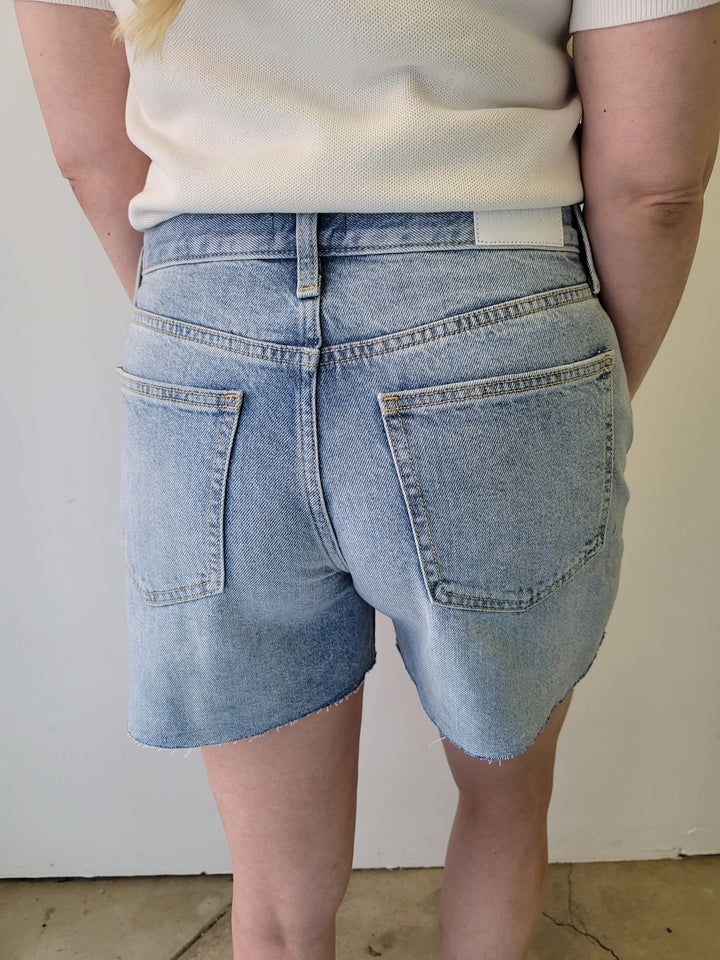 Pistola Andie High Rise Vintage Cut Off Denim Jean Shorts