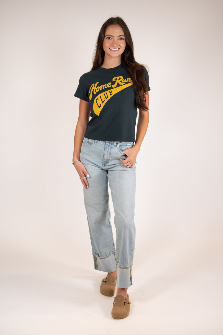 Daydreamer Home Run Club Vintage Black Graphic Tee