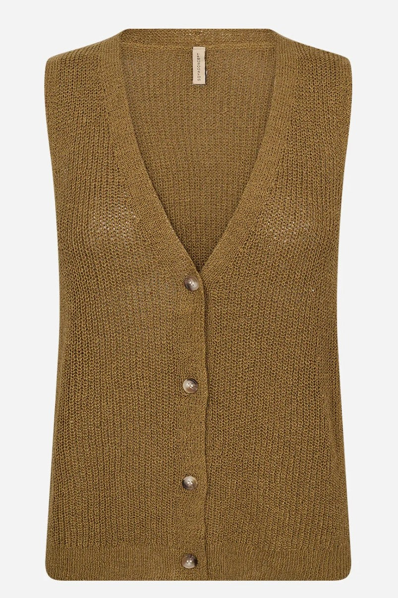 Soyaconcept Butternut Felizia V Neck Knit Vest