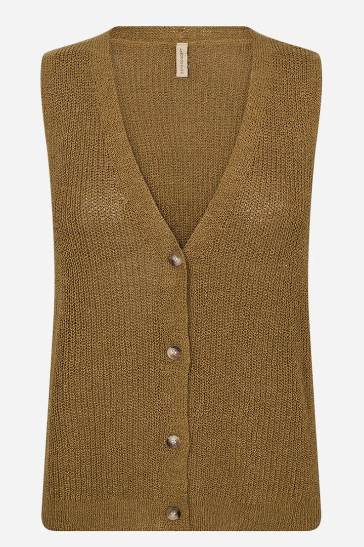 Soyaconcept Butternut Felizia V Neck Knit Vest
