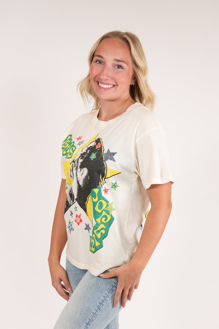 Daydreamer Janis Joplin Scrapbook Art Band Graphic Tee