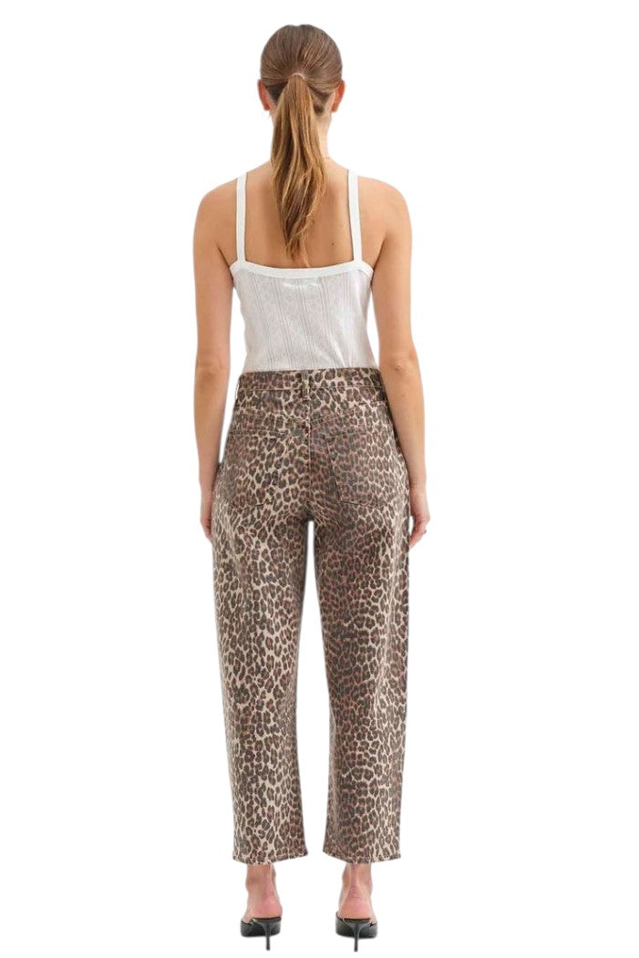 Daze Westward Cool Cat Barrel Leg Jeans
